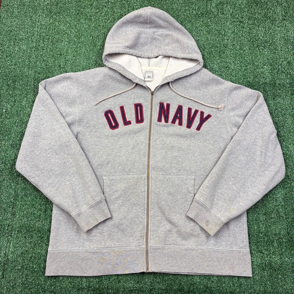 Y2K Old Navy Zip Embroidered Hoodie